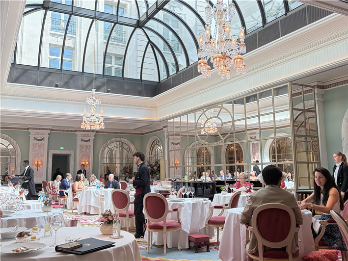 temporary dining room in August 2026